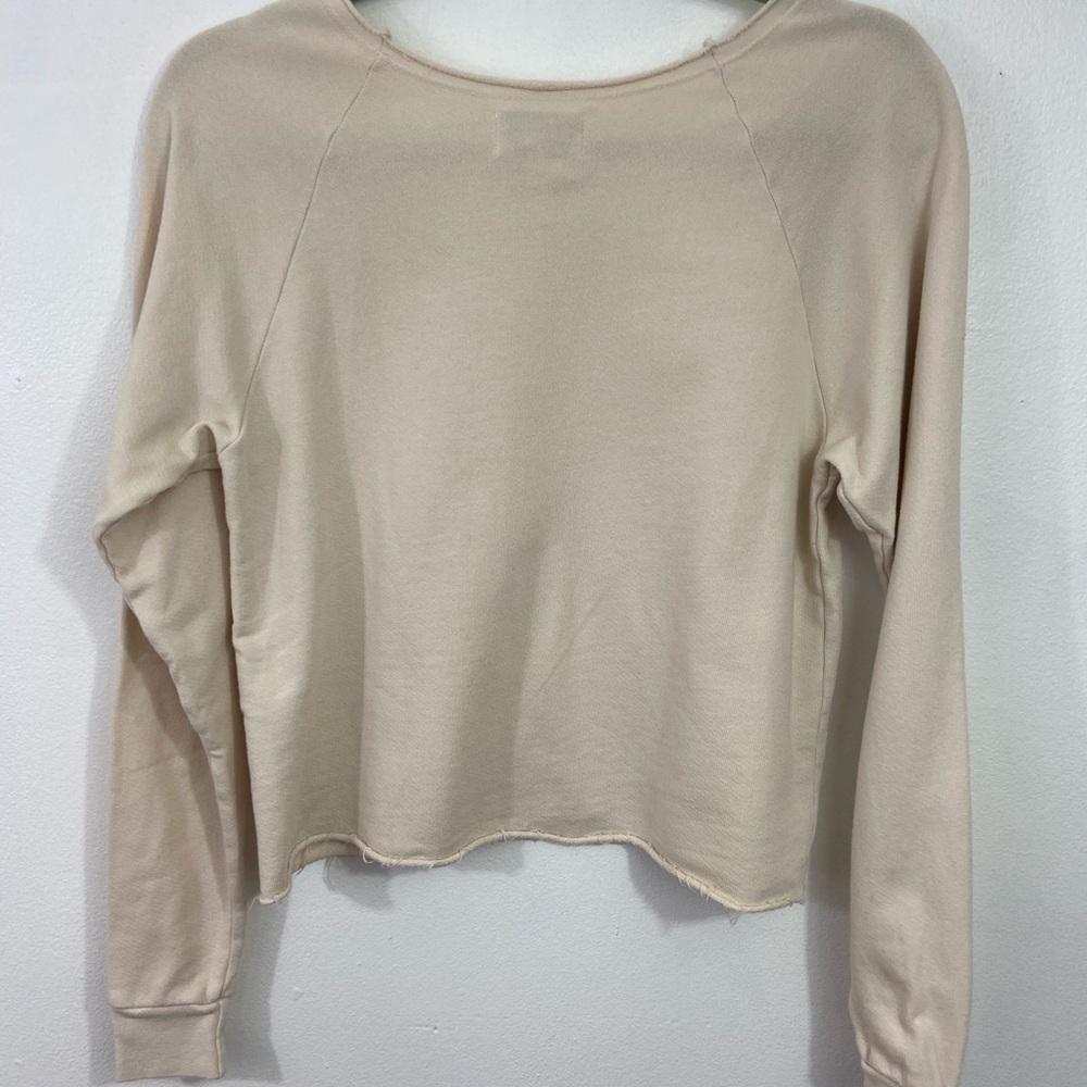 Mate The Label Donny Spritz Oversized Cropped Sweatshirt Organic Cotton Lounge - Picture 3 of 10